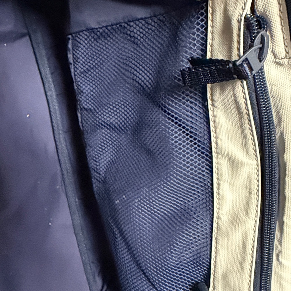 Tory Sport Cream and Navy Tennis Bag - Picture 3 of 5